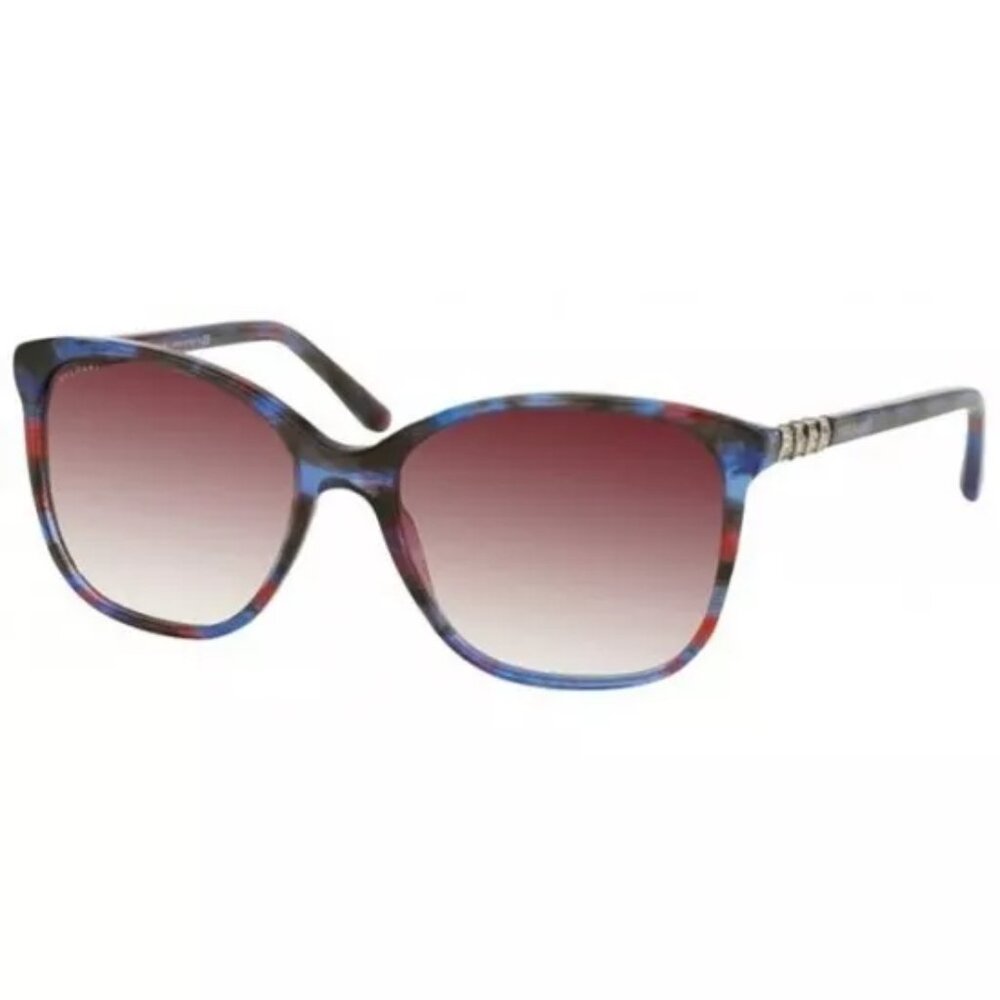 BVLGARI 8152B 5339/8H Serpenti Blue/Red Fantasy Women's Sunglasses